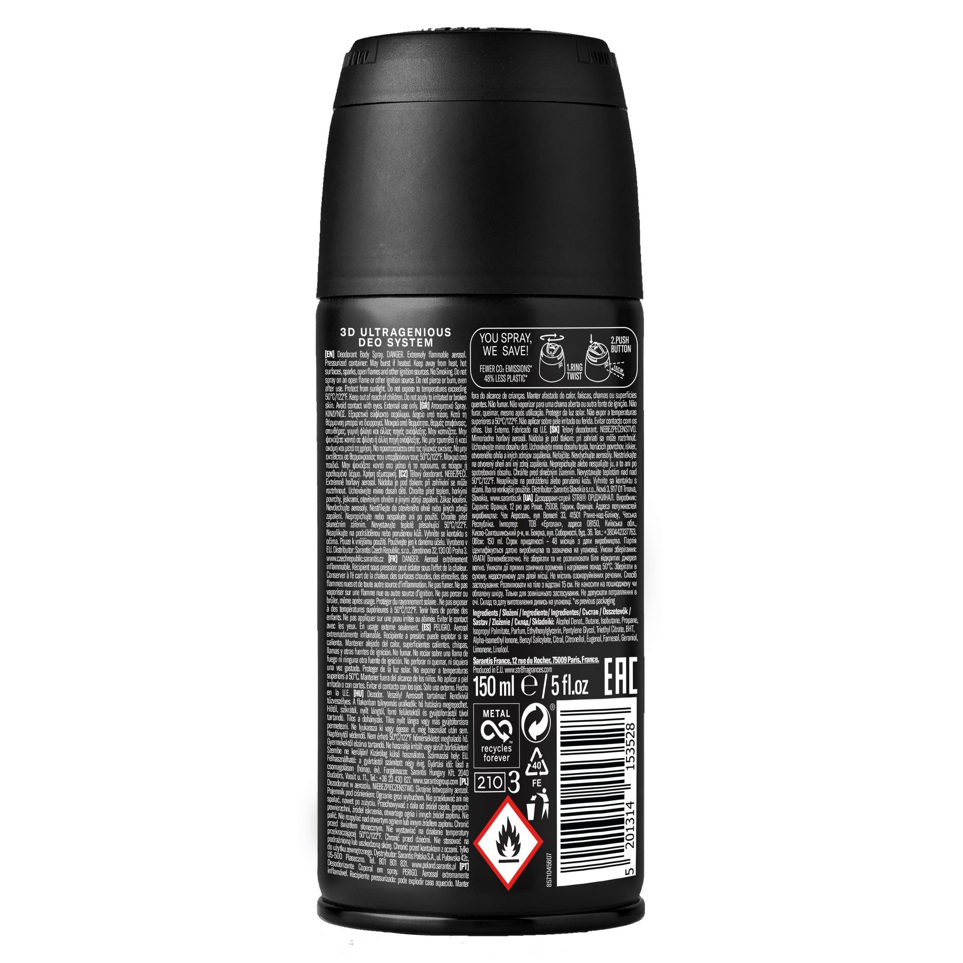 STR8 Deodorant Spray Rise 150ml