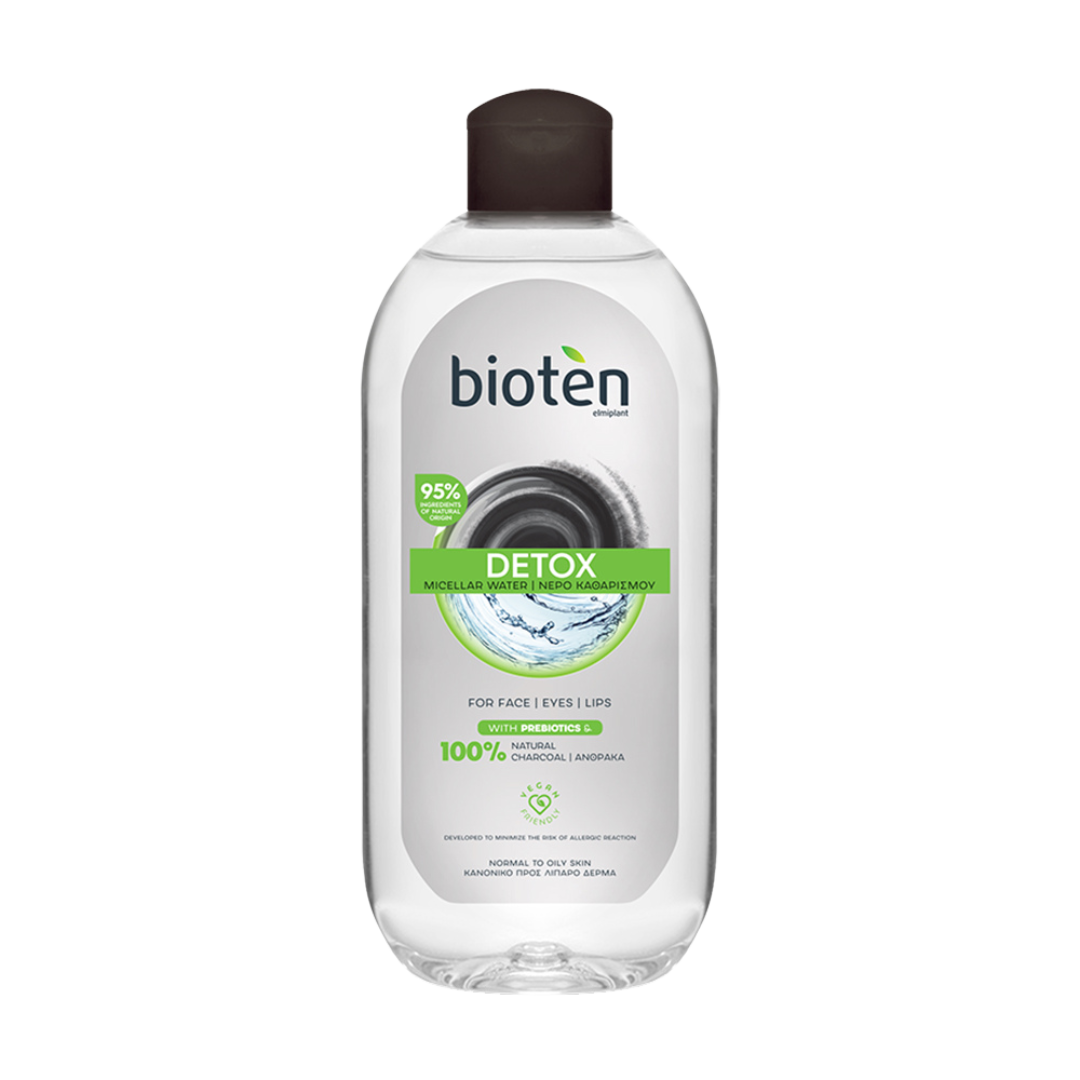 Bioten Micellar Water Detox Charcoal For Face, Eyes, Lips 400ml