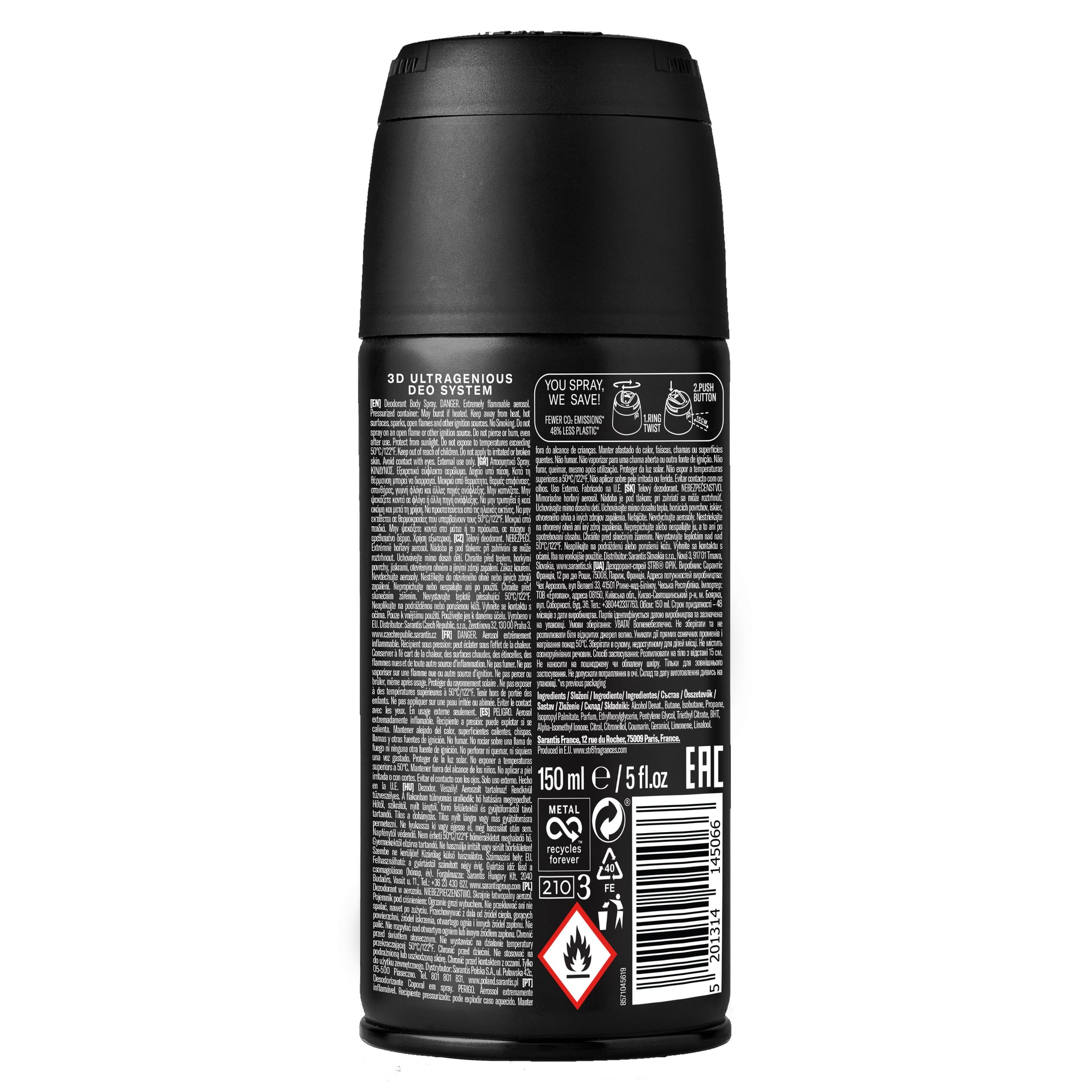 STR8 Deodorant Spray Freak 150ml