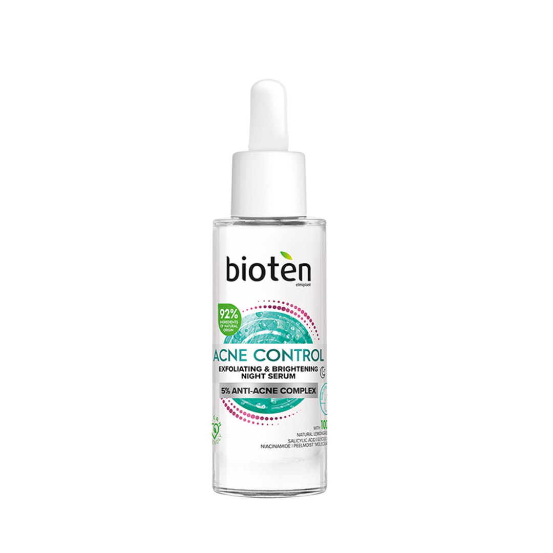 Bioten Acne Control Exfoliating And Brightening Night Serum 30ml